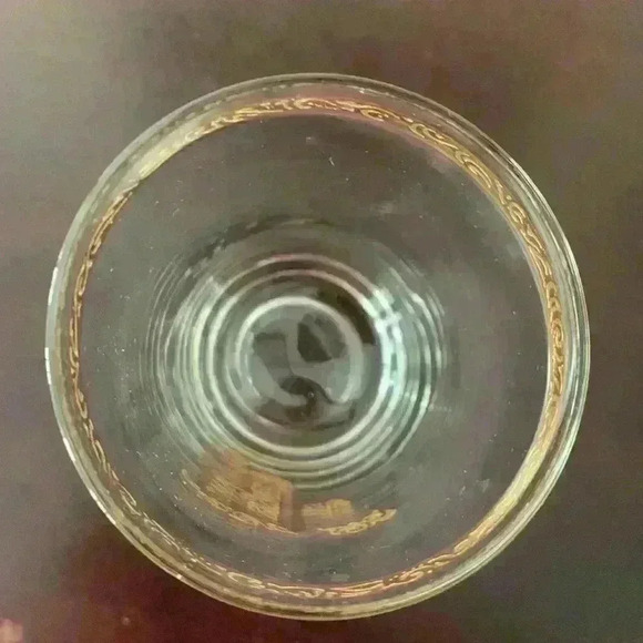 Hollywood Regency Barware Vintage Mid Century 60's Monogrammed F In Gold Tumbler - Picture 5 of 7